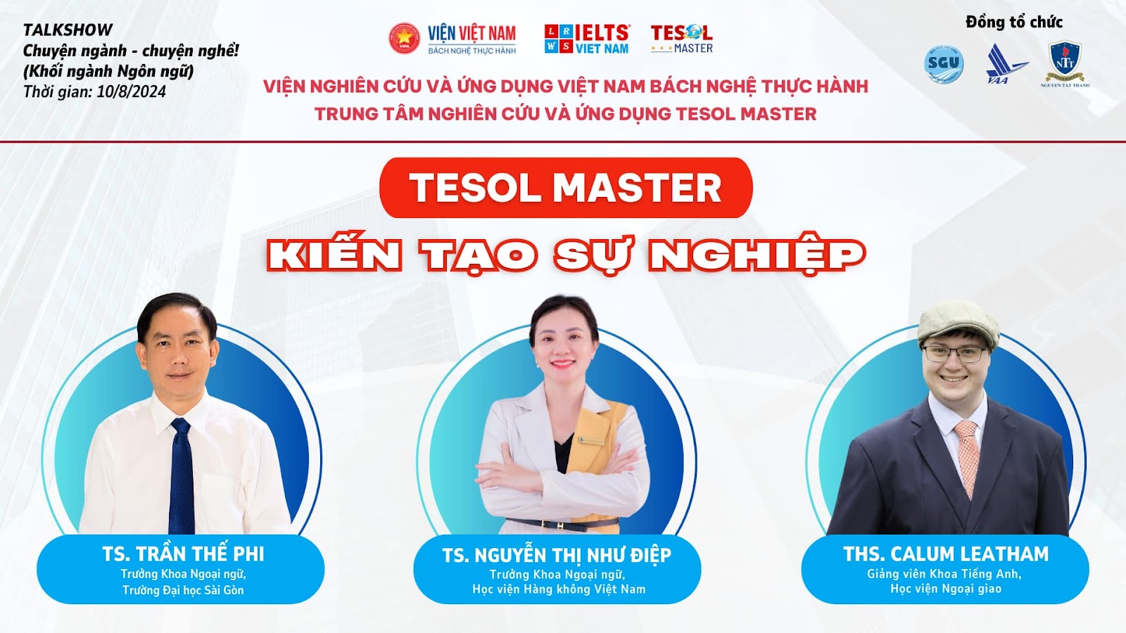 Tọa đàm "TESOL Master - Chuyện ngành, Chuyện nghề" thu hút gần 400 sinh viên và các giáo viên tham dự