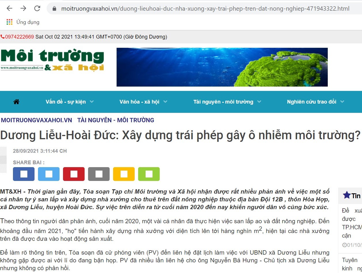 Dương Liễu (Hà Nội): Lãnh Đạo 'Né Tránh' Khi Nói Về Công Trình Nhà Xưởng  Trái Phép Trên Đất Nông Nghiệp… - Du Lịch Vn