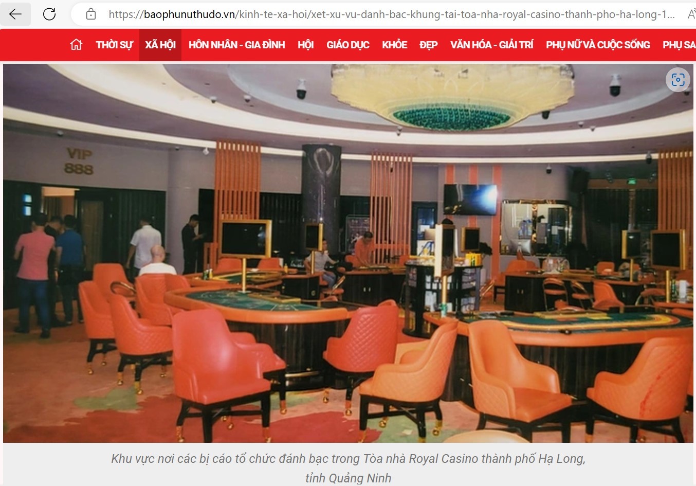 "Quảng Ninh: Tổ chức xét xử vụ đánh bạc "khủng" tại tòa nhà Royal Casino thành phố Hạ Long"