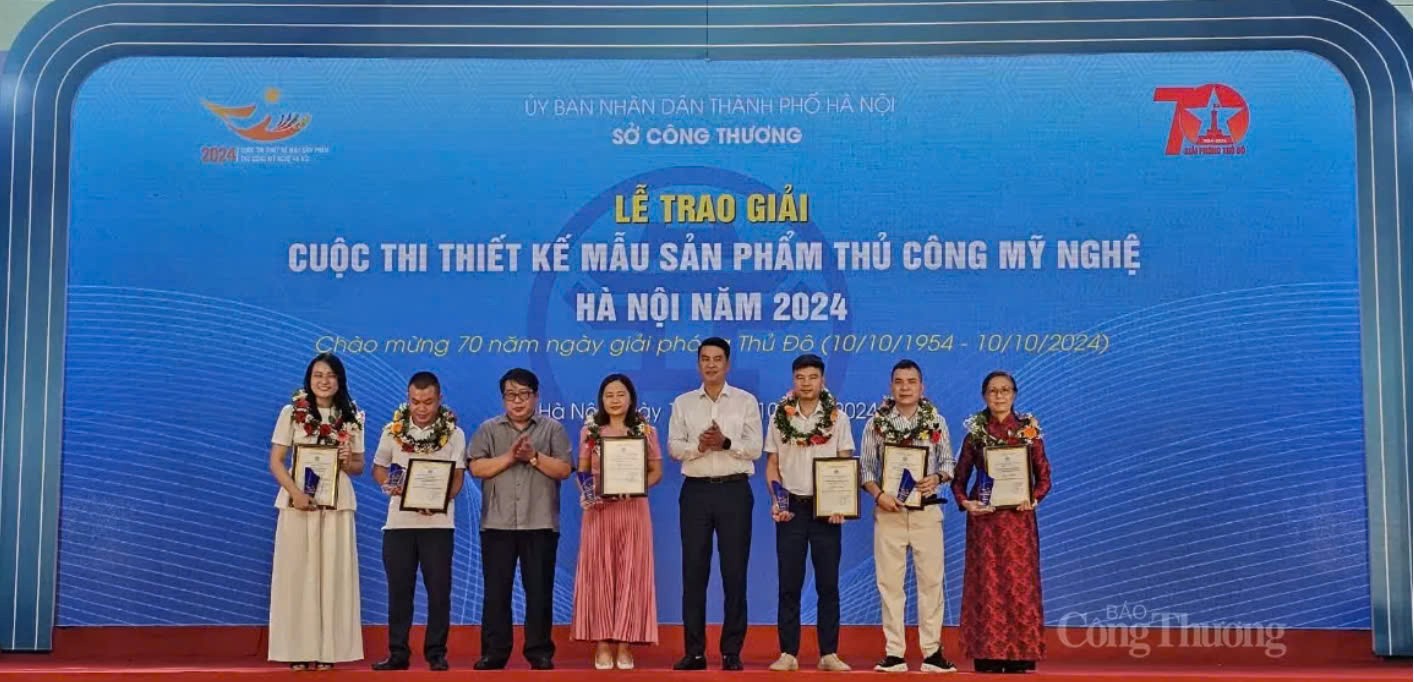 Cuộc thi Thiết kế mẫu sản phẩm thủ công mỹ nghệ Hà Nội 2024: 90 tác phẩm xuất sắc được trao giải 