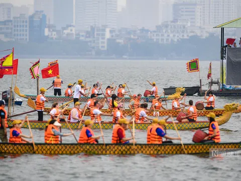 ‘Giải Bơi chải thuyền rồng Hà Nội mở rộng’ năm 2024 với 48 đội tham dự