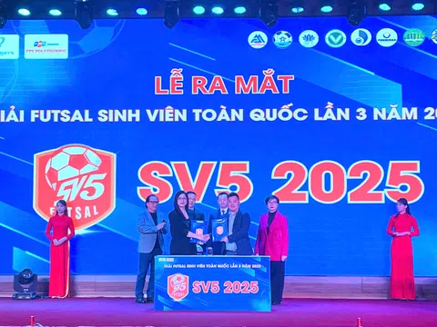 Giải futsal sinh viên toàn quốc 2025 - SV5: Tổng giá trị giải thưởng 300 triệu đồng