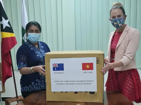 810.000 chiếc khẩu trang chất lượng cao do Chính phủ Việt Nam viện trợ đã tới Dili, thủ đô của Đông Timo