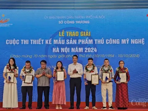 Cuộc thi Thiết kế mẫu sản phẩm thủ công mỹ nghệ Hà Nội 2024: 90 tác phẩm xuất sắc được trao giải