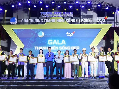 Tôn vinh 20 gương mặt “Thanh niên sống đẹp” năm 2025: Lan tỏa giá trị nhân văn và khát vọng cống hiến