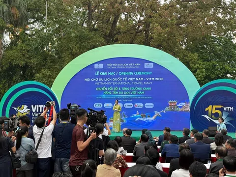 'Hội chợ Du lịch Quốc tế Việt Nam (VITM) năm 2026 sẽ mở cửa đón khách đến hết 13/4: Thúc đẩy chuyển đổi số và tăng trưởng xanh trong kỷ nguyên mới