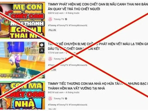 Bộ Thông tin và Truyền thông yêu cầu YouTube gỡ kênh Timmy TV