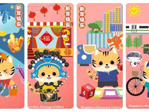 Singapore trưng bày bộ sưu tập bao lì xì mừng Tết Nhâm Dần tại 35 bảo tàng